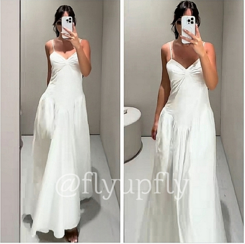 Zara  White Maxi Dress Size XS